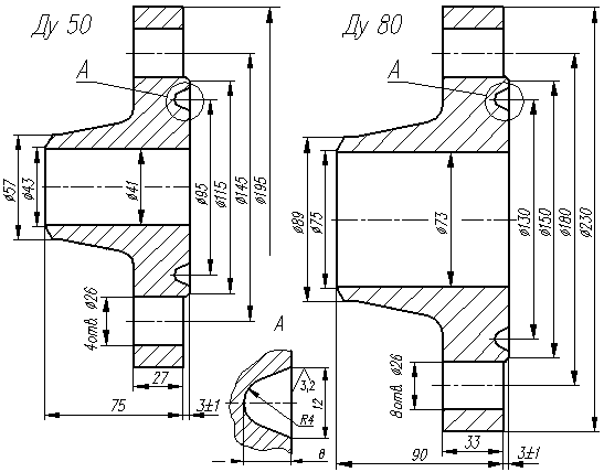 Фланец 6 отверстий